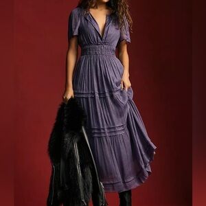 Anthropologie Somerset Maxi Dress, Lurex Edition, M